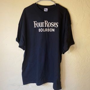 FOUR ROSES BOURBON 2XL black tee.  NWOT